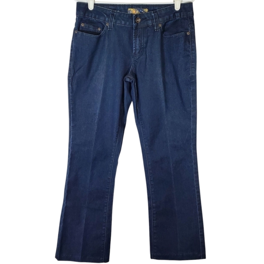 7281 * BQB Embroidered Pocket Jeans Dark Wash Denim Size 11